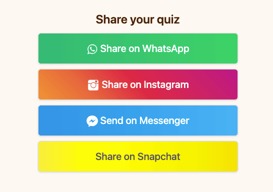How to share your DudeQuiz?