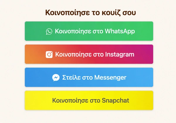Πώς να μοιραστείς το DudeQuiz σου;