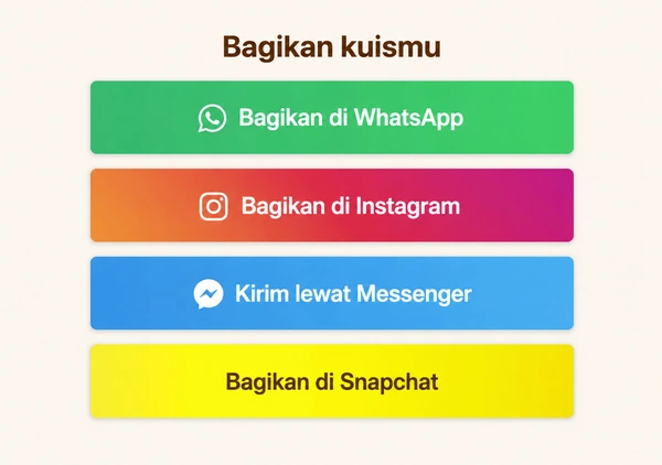 Bagaimana cara membagikan DudeQuiz Anda?