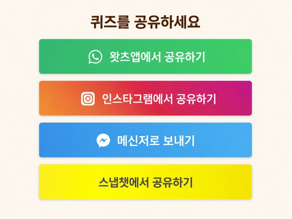 만든 DudeQuiz를 공유하는 방법은?