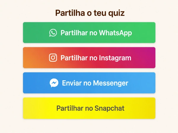 Como compartilhar seu DudeQuiz?