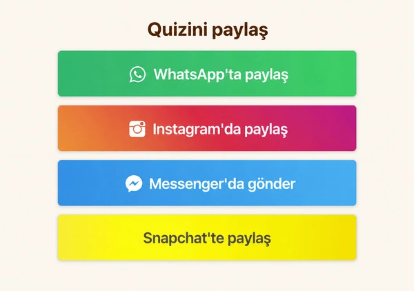 DudeQuiz'in nasıl paylaşılır?